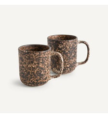 Lot de 2 mugs en grès émaillé mat AM.PM