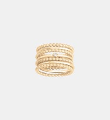 Bague perlée Ma Semaine | Perlée en Plaqué Or avec diamant blanc La Garçonne Diamant
