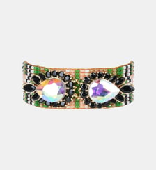 Bracelet manchette perles tissées avec charm central INKA Hipanema
