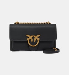 Petit sac à bandoulière love bag en cuir souple Pinko