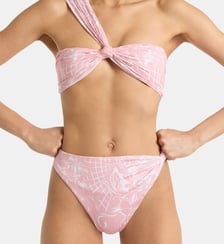 Maillot de bain imprimé en lycra Balmain