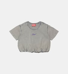 T-shirt courte avec logo brodé Diesel Kids