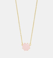 Collier fin pierre ronde La Diamantine Rosa Centifolia Les Néréides
