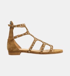 Spartiate madeline - cuir velours Colisée Paris
