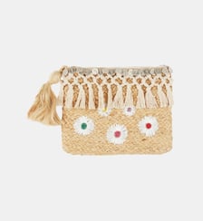 Sac pochette en paille tressée PAGLIA Wild