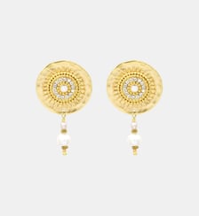 Boucles d'oreilles fines   doré à l'or fin - Dakota Satellite