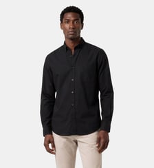 Chemise manches longues popeline de coton Serge Blanco