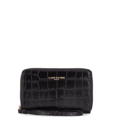 Compagnon griffe cuir effet croco Lancaster