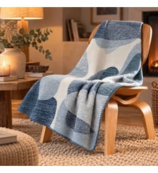 Plaid coton mélangé Garnier Thiebaut