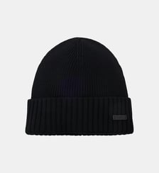 Bonnet côtelé en laine vierge BOSS