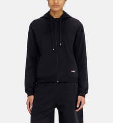 Sweat à capuche en mélange de coton gratté Diesel