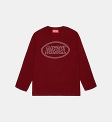 T-shirt à manches longues avec logo Diesel Kids
