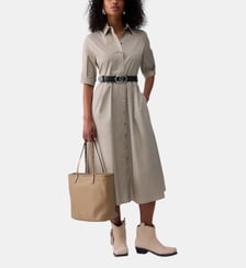 Robe midi en popeline Liu Jo