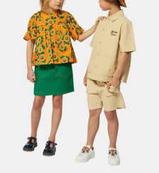 Bermuda en coton avec broderie Kenzo Kids