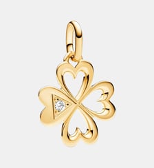 Charm Médaillon Trèfle à Quatre Feuilles Cœur Pandora ME Pandora