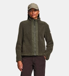 Veste sherpa col montant zippée détails nylon T-KIT Aigle