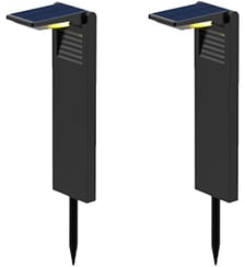 Balise solaire Lot de 2 balises solaires à planter LED Lumisky