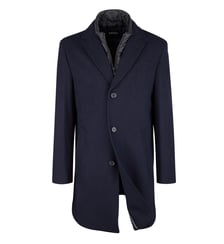 Manteau en laine et polyester avec parement amovible regular Deus Digel