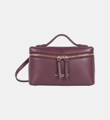 Sac à main boite Milano en cuir grainé Lancaster