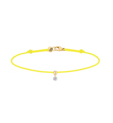 Bracelet Cordon BB - Diamant solitaire 0,07ct - Or jaune 750‰ La Brune & La Blonde