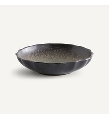 Lot 4 assiettes creuses en grès émaillé AM.PM