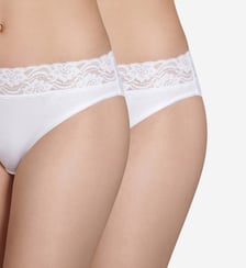 lot de 2 culottes mini coton plus-Blanc-44/46-Blanc-44/46-Blanc-44/46-Blanc-44/46 Dim