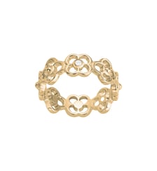 Bague Fiorenza en Plaqué Or avec diamant blanc La Garçonne Diamant