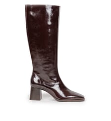 Bottes Lennie Cuir Verni Froissé Bobbies