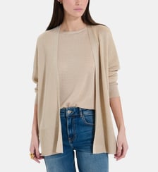 Gilet Gypsine ample uni en viscose Zapa