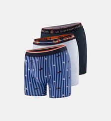 Lot de 3 boxers longs en coton Le Slip Francais