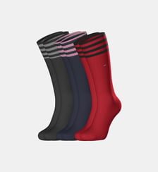 Lot de 3 paires de chaussettes signature et rayures coton mélangé Eden Park