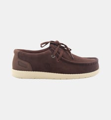 Chaussures bateau Saint Jean en suède Serge Blanco