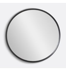 Miroir rond en chêne massif noir, Ø100 cm AM.PM