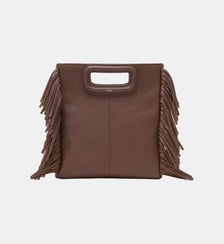 Sac M en cuir grainé Maje