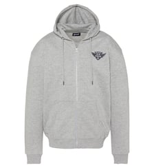 Sweatshirt zippé à capuche army Schott