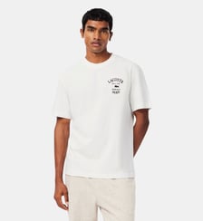 T-shirt jersey coton broderie Lacoste
