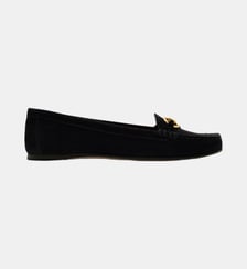 Guia - Mocassins En Cuir Velours Marine Parallèle