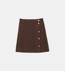 Jupe courte portefeuille  uni JOELE La Petite Etoile