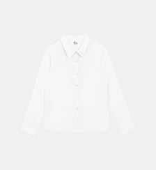 Chemisier manches longues col chemise uni CHAWIE La Petite Etoile