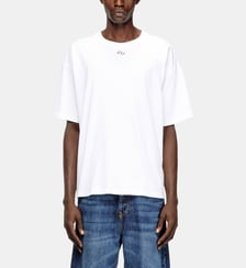 T-shirt en coton décontractée avec broderie Oval D Diesel