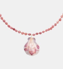 Collier avec perles et pendentif coquillage MANILLE Hipanema