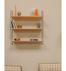 Étagère murale en bois et métal Isabelle N°266- Produit chiné Debongout