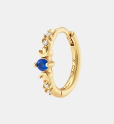 Créole Elena Bleu Nuit Nebuleuse Bijoux