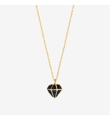 Collier doré jet diams - casino Caroline Najman