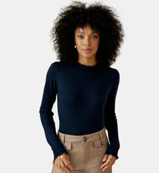 Pull col rond uni SOLFE La Petite Etoile