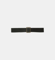 Ceinture large en cuir boucle rectangle La Fée Maraboutée