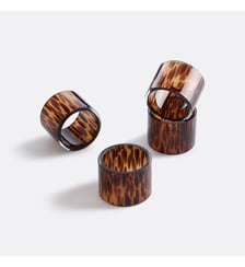 Lot de 4 ronds de serviette en verre La Redoute Interieurs