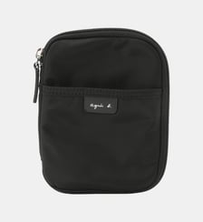 pochette en nylon noir Agnès b.