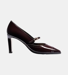 Alto - Escarpins En Cuir Vernis Bordeaux Parallèle