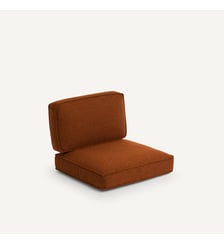 Coussins polyester natté chiné pour fauteuil Dilma AM.PM